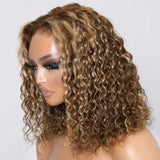 #4/27 Highlight Glueless Wig Human Hair Deep Wave BOB Wig Ready To Go 7x5 Glueless Wigs for Women curly Wigs Pre Plucked Wigs