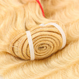 Blonde Human Hair Bundles 613 Deep Wave Bundles Brazilian Hair Weave Bundle 10-30 Inch Blonde Deep Wave Hair Extensions 50gram