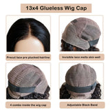 Glueless Wig Human Hair Ready To Go Loose Deep 250% Density Honey Blonde Bob 13x4 HD Transparent Lace Frontal Wigs Pre plucked