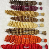 Wholesale 100% Deep Wave Human Hair Bulk for Boho Braids Raw Hair Extensions Deep Wave Bundles 12A Vietnamese Hair 30 inch