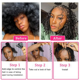 Water Wave Curly 100% Human Hair Bundles for Boho Braid No Weft Deep Wave Brazilian Virgin Hair Bulk for Braiding Extension