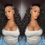 Deep Wave Human Hair Bundles 24 26 28 inch Deep Curly Bundles 100% Human Hair for Women Brazilian Remy Human Hair Extensions