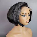350 Density Human Hair Glueless Wigs 100% Human Hair Straight 4×4 High Density Wig Lace Frontal Wigs Pre Plucked Can Be Restyle