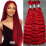 Wholesale 100% Deep Wave Human Hair Bulk for Boho Braids Raw Hair Extensions Deep Wave Bundles 12A Vietnamese Hair 30 inch