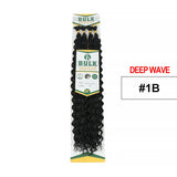 Julianna Deep Wave Synthetic Hair Bulk For Braiding Hair 20Inch Hair Bundles No Weft Natural Black Hair Extensions Wholesale