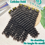 28 30 Inch Deep Wave Human Hair Bundles Unprocessed Weaving Raw Virgin Curly Hair Bundles Weave Extensions Deals For Woman