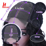 Kinky Curly Bob Wigs Afro Kinky 4*4 Lace Closure Wigs Kinky Curly Human Hair Wigs Afro Kinky Curly BOB Wigs For Women HairUGo