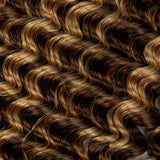 Water Wave Curly 100% Human Hair Bundles for Boho Braid No Weft Deep Wave Brazilian Virgin Hair Bulk for Braiding Extension