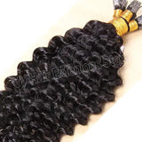 613 Flat Tip Hair Deep Wave 100% Human Vietnamese Bundles Extensiones Cabello Keratin K Tips Braiding Real Natural Fusion Hair