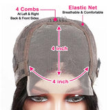 BOB Lace Front Wig Human Hair Straight 180% Full Density 13x4 HD Transparent Lace Frontal Wigs bob hair lace front wig For Women