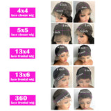 200 Density 40 Inch 13x6 Deep Wave Hd Lace Frontal Wigs Human Hair curly wigs Water Wave 13x4 Lace Front Wig For Black Women Wig