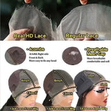 Straight Lace Front Wigs Human Hair HdLace Frontal Wig Straight Human Hair Wig Glueless StrClosure Wig