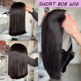 Bob Wig Human Hair 180 Density Glueless Wigs Human Hair Pre Plucked Pre Cut Glueless Wigs Human Hair 13x4 Hd Lace Closure Wigs