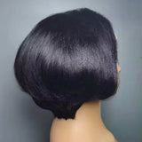350 Density Human Hair Glueless Wigs 100% Human Hair Straight 4×4 High Density Wig Lace Frontal Wigs Pre Plucked Can Be Restyle
