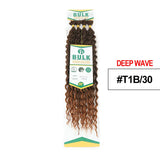 Julianna Deep Wave Synthetic Hair Bulk For Braiding Hair 20Inch Hair Bundles No Weft Natural Black Hair Extensions Wholesale