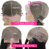 Curly Short Bob Wigs 13x4 Lace Frontal Wigs Brazilian Human Hair Deep Wave Bob Wig 200% Density Pre Plucked 4x4 Closure Lace Wig